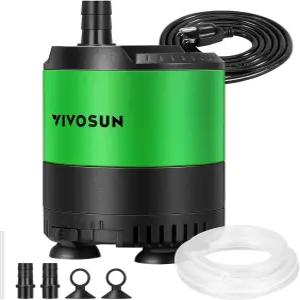 어항 수족관 수경 재배 분수를 위한 조절 가능한 물 흐름 4.9피트 튜브 추가 세라믹 샤프트 및 배출구