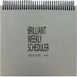 PAPERIAN 브릴리언트 주간 스케줄러 - 와이어바운드 언데이트 플래너 패드 (그레이)
