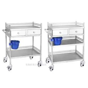 스테인레스 의료 카트 병원 이동식 드레싱 트레이 수술 메디컬 트롤리