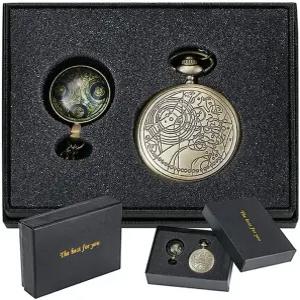 향수 영화 테마 디자인 목걸이 체인이 있는 합금 쿼츠 포켓 워치