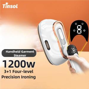 1200W 휴대용 스팀 걸이 다리미 4단 속도 조절 접이식 손잡이 소형 가정용 다림질 의류 기계