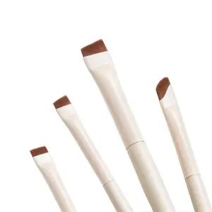 살로시 4 PCS 파인 앵글 아이라이너 브러시 세트 울트라 씬 라이너 플랫 젤 메이크업 여성용 포인트