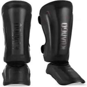 KUAN QUAN 무에타이 신 가드 무술 발차기 다리 발등 보호 패드 스파링 장비 킥복싱 MMA 훈련 및 전문