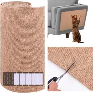 15.7인치 x 23.6인치 고양이 긁힘 가구 보호대 벽 매트 접착 트리밍 가능한 천 소파 방지 커버 DIY 상승