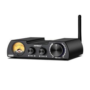 AIYIMA A08 PRO TPA3255 파워 앰프 블루투스 5.1(VU 미터 300W+300W 하이파이 클래스 D 스테레오 디지털 오디오 2.0 채널 포함) 패시브 스피커 홈