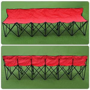 6인 폴딩 벤치 접이식 확장형 야외 캠핑 의자 시트 블랙