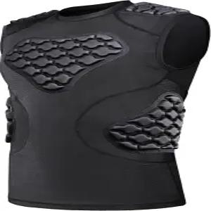 DGXINJUN 남자 축구 갈비뼈 보호대 가슴 패딩 셔츠 - 알둘트 럭비 소프트볼 야구 하트 흉골