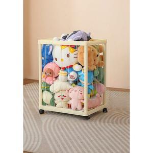 인형 보관함 봉 정리 거실 지 형 수납함 랙 정리함 솜인형 대형 스 저장 수납통 피규어