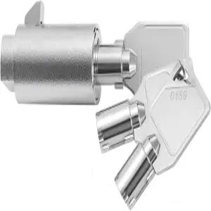 자판기용 튜브형 키 자물쇠 - 자판기 자물쇠장치 콜라 머신 소다 3Pc 아연 합금 크롬(1팩)