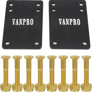 밴프로 트럭 패드 1/8 고무 스케이트보드 라이저로 바퀴 물림 방지 및 충격 흡수 진동 감소로 하드웨어