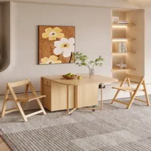 접이식식탁 접이식이동식탁자 확장 심플한 벽걸이식탁 바퀴달린 숨겨진 접이식상 소나무 슬라이딩 좌식테이블 좁은