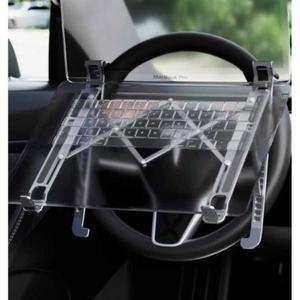 차량용 노트북 거치대 운전석 태블릿 조수석 단일상품 거치랙 (가죽 상판 케이스 운전대걸이