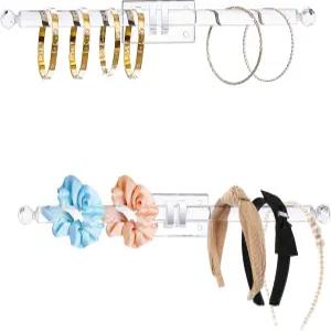 히쉬 헤드밴드 홀더 팔찌 클로 클립 정리함 아크릴 목걸이 야구 모자용 모자 선반 팔찌용 벽걸이 보석 시계