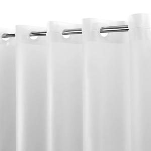 ABLUEN 노 후크 PEVA 샤워 커튼 또는 라이너 - 8G 헤비 듀티 프로스팅 욕실 후크, 방수 플라스틱 및 PVC 프리, 스탠다드 사이즈 71 x 74, 프로스트