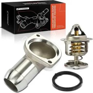 A-Premium 냉각수 온도 조절기 하우징 어셈블리 (쉐보레 GMC 폰티악 캐딜락 뷰익 및 워크호스 차량용 -