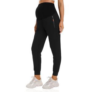 푸코메 여성 임산부 조거 퀵 드라이 지퍼 포켓 스크럽 팬츠 임신 스웨트