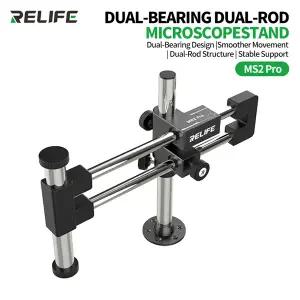 호환 RELIFE MS2 Pro 이중 베어링 이중 막대 현미경 스탠드 받침대 현미경 회전 스탠드 받침대 도구 수리를
