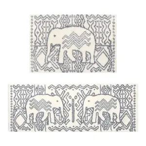 잉카코끼리 현관러그 베란다 주방바닥 극세사 발매트 욕실발매트 주방매트 주방발매트