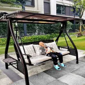 철제 야외 그네 체어 카페 흔들 펜션 벤치 가든 행잉 주택 정원