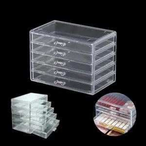 네일아트 파츠등 다용도 서랍형 투명 아크릴 보관함 아크릴진열대 네일진열대 악세사리정리함