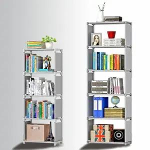 5단책장 수납장 다용도옷장선반 부직포 패브릭수납함 틈새수납장 옷장수납함 옷수납정리함