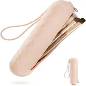 백스마트 메이크업 브러시 홀더 가방 여행용 작은 케이스 화장품 실리콘 소프트 휴대용 페이스 여행 필수