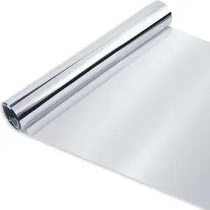 Ghguole 고반사 마일라 필름 롤 4FT x 30FT 2 밀 실버 야외 실내 재배 방 장식 장면 배치 아트 사진 촬영용