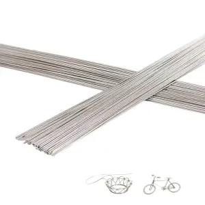 앙얀코 50pcs 스테인리스 스틸 스프링 와이어 - 40CM(15.7 ) 길이의 스트레이트 하드 직경 1mm 모형 제작