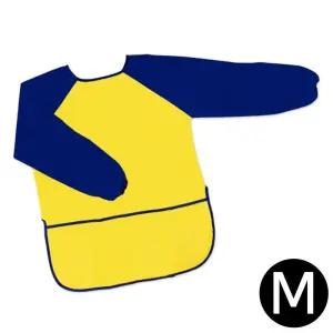 미술가운 아트 옐로우블루 M 어린이앞치마 캐릭터앞치마 아동앞치마 방수미술가운