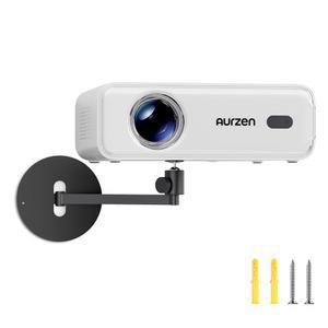 [미국배송] AURZEN 프로젝터 벽걸이 선반 각도 조절 가능 360 회전 및 90 기울기의 벽 사용 접이식 헤비 듀티 금속 브래킷 4.4파운드 지원 TMY HAPPRUN 야버 엡손과 호환 가능