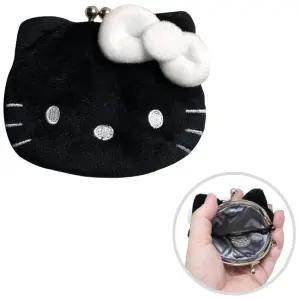 산리오 헬로키티 가마구치 파우치(동전지갑)_블랙(056928)