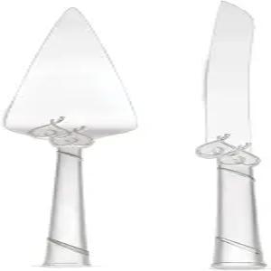 레녹스 812615 트루 러브 케이크 나이프 서버 메탈릭