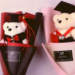 큰손할인 인형 곰돌이인형 졸업꽃다발 졸업 곰 꽃다발 장식
