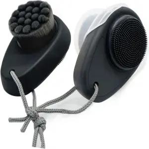 2팩 페이셜 클렌징 브러시 딥 모공 및 각질 제거를 위한 2-in-1 페이스 실리콘 스크러버 부드러운 칫솔모