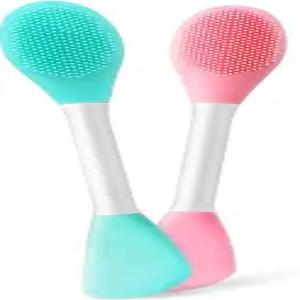 페이셜 클렌징 브러시 각질 제거 마사지 블랙헤드 제거를 위한 실리콘 페이스 스크러버 1개 중 2개 딥 포어