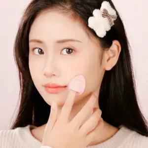 수정화장용 미니 핑거 퍼프 손가락 메이크업 소품 5개입 케이스 세트