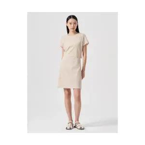 에잇세컨즈 8SECONDS 백 오픈 미니 원피스 베이지 1643512