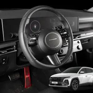 차량용품 투싼 NX4 페이스리프트 튜닝 핸들프레임 카본 몰딩