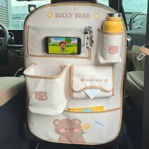 카템 베베 자동차 킥매트 차량용 멀티수납 포켓 뒷좌석 시트커버