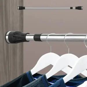 HS라이프 암막커튼 햇빛차단 커텐 자외선차단 튼튼한 원형압축봉 200 암막 설치 커텐봉 고정