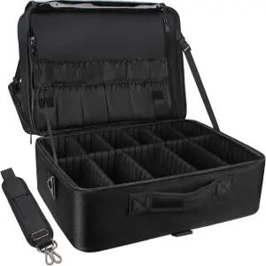 릴라벨 초대형 메이크업 케이스 여행용 기차 전문 아티스트 가방 휴대용 네일 정리함 박스 아트 공급 조절