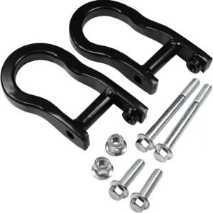 2007-2019 쉐보레 실버라도 GMC 시에라 1500 블랙 프론트 로어 범퍼 트레일러 링 교체 84072463 스틸 합금