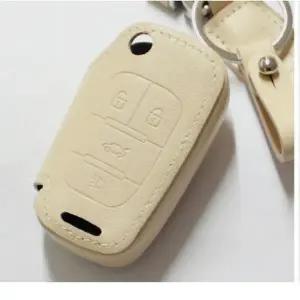 차량용품 쉐보레 올란도 4버튼용 외 소가죽 스마트키 케이스