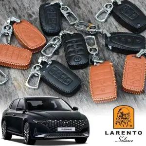 차량용품 더뉴그랜저 4버튼 스마트키케이스 라렌토 가죽 키지갑