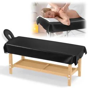 UCandy 마사지 테이블 시트 70 x 32 재사용 가능한 왁스 패드 닦기 및 방수 PU 가죽 커버 속눈썹 침대 스파