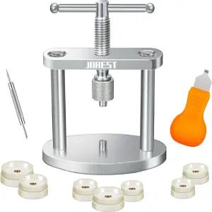 JOREST 시계 프레스 도구 세트 커버를 닫을 수 있는 백 케이스 클로저 배터리 교체 오프너 제거기 원형