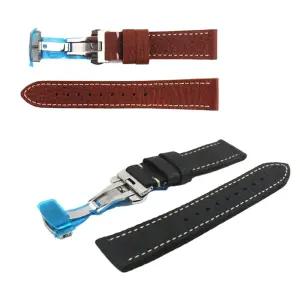 손목시계가죽 소가죽밴드 클래식디버클 폭20MM 스트랩 tgr9+1ycE