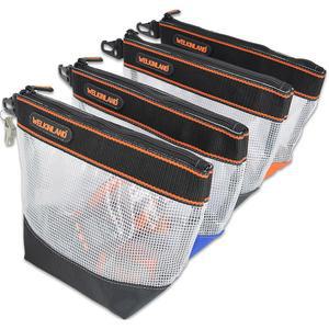 웰킨랜드 10인치 투명 공구 파우치 정리함 - 지퍼 가방 4개