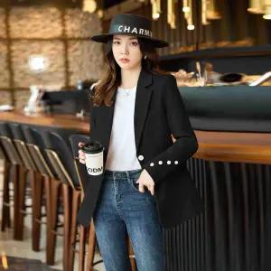 헐크 여사친 여성 검정 캐주얼 재킷 코트 봄가을 트렌드 상의 정장 KKE3