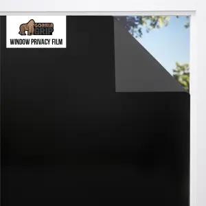 고릴라 가드 창문 프라이버시 필름 탈착식 양방향 햇빛 차단 재사용 가능한 잔여물 없는 스티커 유리